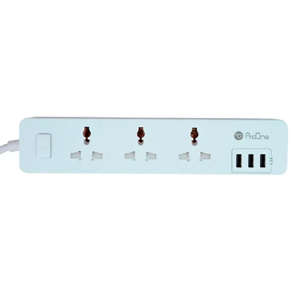 چند راهی برق ارت دار سه سوکت و سه یو اس بی پرووان PPS615U