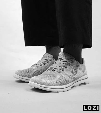 کفش کتانی طبی ورزشی طوسی سفید SKECHERS ULTRA GO