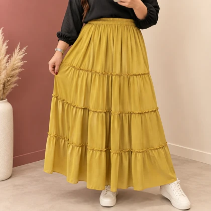 دامن نخی طبقه‌ای نارین کد 6036