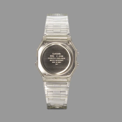 ساعت کاسیو یونیسکس شفاف Casio F-91WS-7 Unisex Transparent