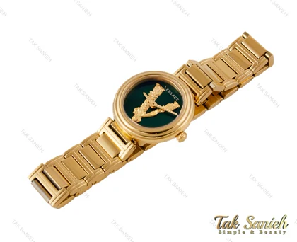 ساعت ورساچه Virtus زنانه طلایی صفحه سبز Versace-3995-L