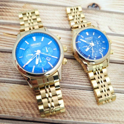 ساعت مچی ست مردانه و زنانه سیکو Seiko 884 موتور ژاپنی و سبک 3 موتوره