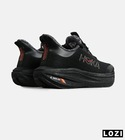 کفش کتانی مردانه و زنانه مشکی HOKA مدل 7729