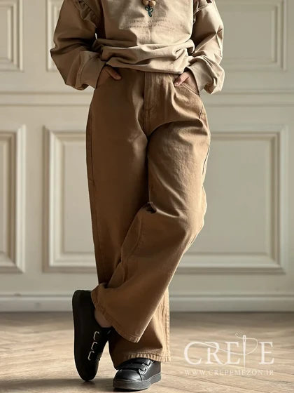 شلوار کتان بگ