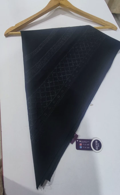 روسری زنانه مجلسی مشکی