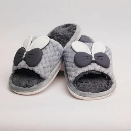 پاپوش مدل پاپیون طوسی کد 294875