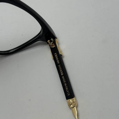 عینک بلوکات کروم هارتز مشکی طلایی Chrome Hearts 2272 - کیفیت مستر