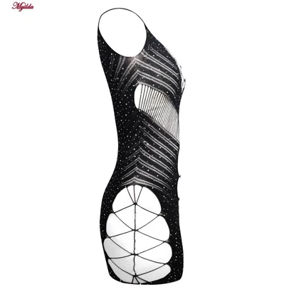 سرهمی فانتزی مشکی مدل نگین‌دار کد 4860-7102