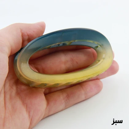 کلیپس دخترانه مدل بیضی دو رنگ