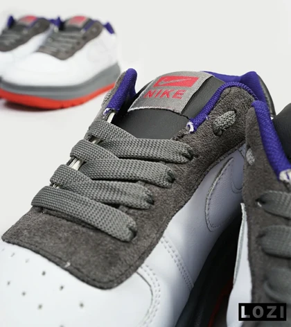 کفش کتانی بزرگ پا سفید آبی قرمز نایک NIKE AIR FORCE مدل 4695