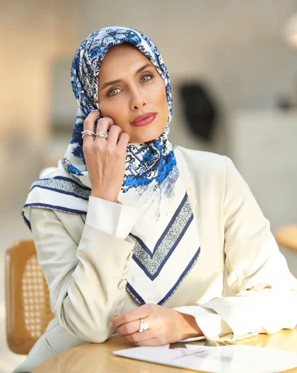 روسری Dior ابریشم دور دست دوز (قواره 90) 30147