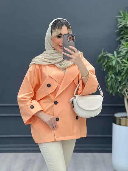 مانتو ژیله دکمه دار