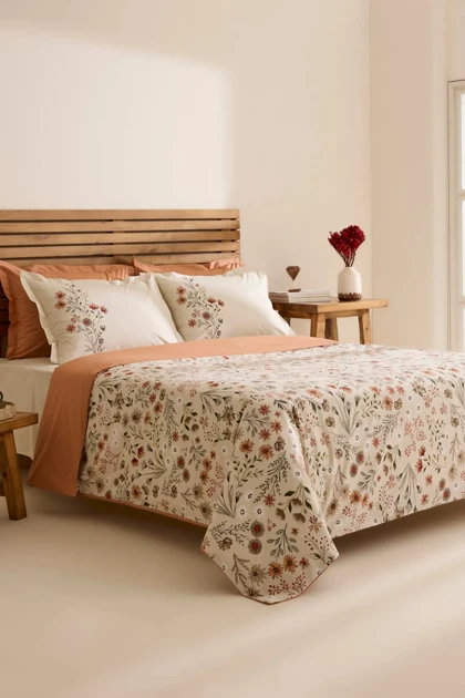 سرویس روتختی دو نفره Karaca Home مدل Velinor پنبه - چندرنگ