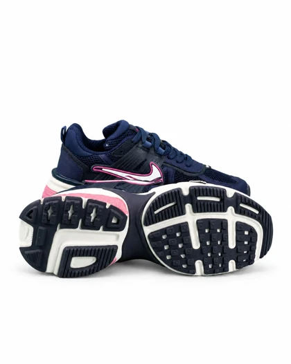 کفش کتانی زنانه مدل نایکی سرمه ای صورتی (بالاترین کیفیت ایران) NIKE V2K