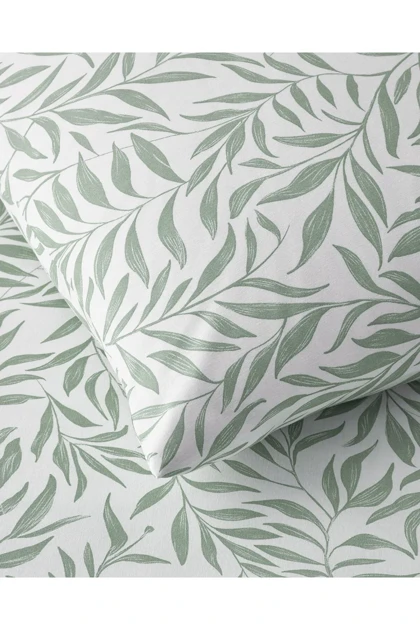 سرویس روتختی یک نفره English Home مدل Leaf Dream پنبه پلی‌استر