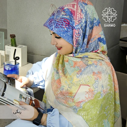 نخ پنبه طرح رنگی