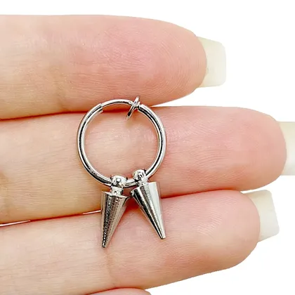 گوشواره بدون سوراخ گوش دخترانه پسرانه فنری
