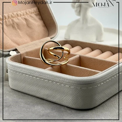 انگشتر زنانه آبکاری نقره رنگ ثابت کد ta10014