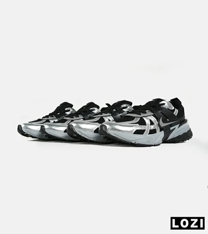 کفش کتانی مردانه و زنانه مشکی طوسی Nike cushlon