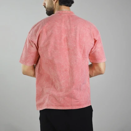 تیشرت باکسی اسپرت سنگشور مدل ZRA-4B0293 گلبهی