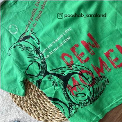 ست بلوز و شلوارک بچگانه طرح تدی سبز سایز 120 تا 150