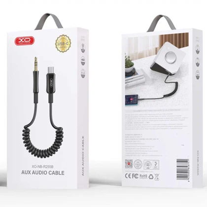 کابل صدای تایپ‌سی به جک 3.5 میلی‌متری یک متری ایکس او NB-R255B