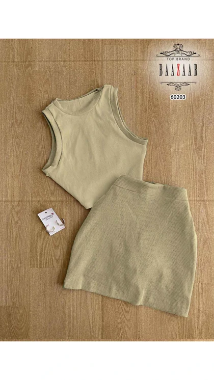 ست کراپ دامن تنیسی 60203