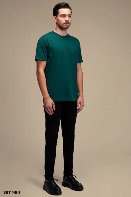 تیشرت مردانه یقه گرد آستین کوتاه