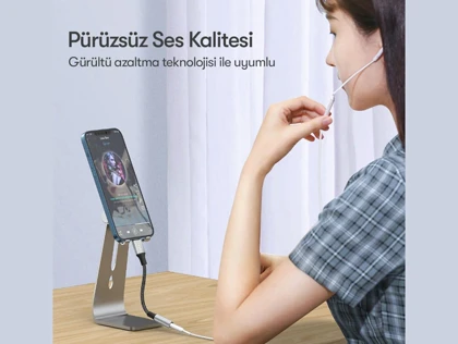 کابل تبدیل لایتنینگ به AUX ارلدم EARLDOM OT76 Lightning TO 3.5mm Audio adapter
