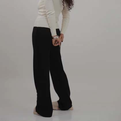 شلوار بافت بغل ریش