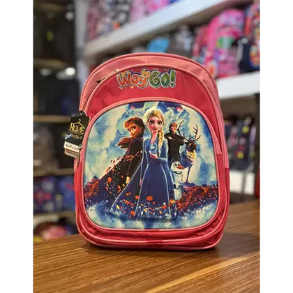 کوله پشتی مدرسه طرح دار سه زیپ