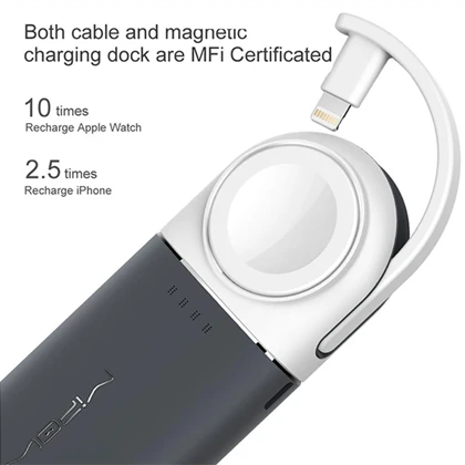 پاوربانک و شارژر اپل واچ مایپو مدل Power Tube 6000 ظرفیت 6000 میلی آمپر ساعت
