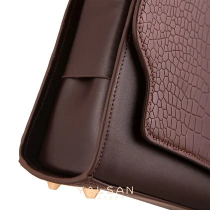 کیف دوشی زنانه چرم یلسان مدل نلین کد 121-PRM