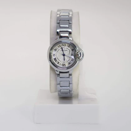 ساعت مچی زنانه کارتیر Cartier تمام استیل با قفل پروانه ای