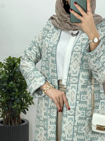 مانتو ژاکارد مغزی دوزی مبینا