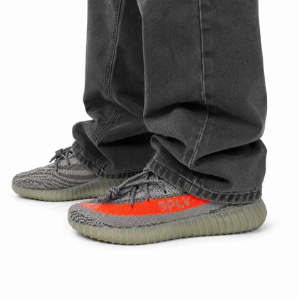 کتانی مردانه آدیداس مدل یزی طوسی نارنجی تمام Adidas Yeezy Boost 350