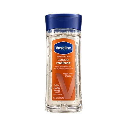 روغن ژل بدن وازلین Vaseline مدل Cocoa Radiant حاوی کره کاکائو