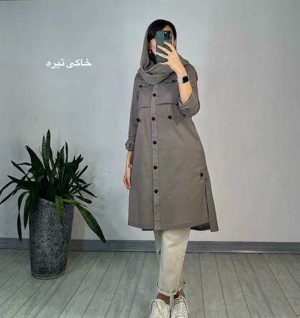 مانتو دکمه دار ستوده 3