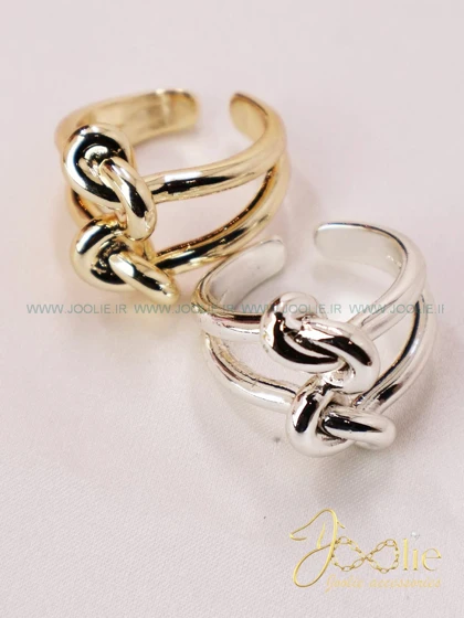 انگشتر زنانه دو گره کدR4110