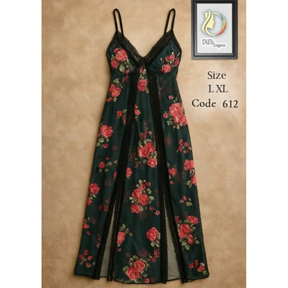 لباس خواب فنردار چاپدار برند DiDi کد 612