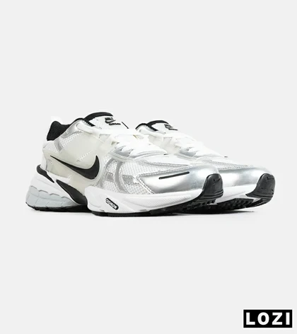 کفش کتانی مردانه و زنانه سفید مشکی Nike cushlon مدل 7788
