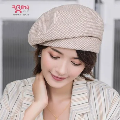 کلاه فرانسوی پارچه ای طرح دار /تابستانی و بهاره