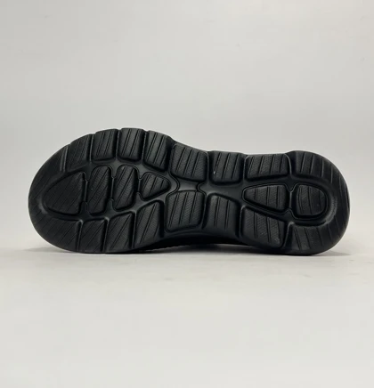 کفش راحتی اسکچرز جورابی بدون بند مشکی تمام