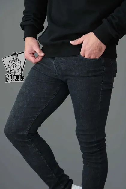 شلوار جین ذغالی H&M