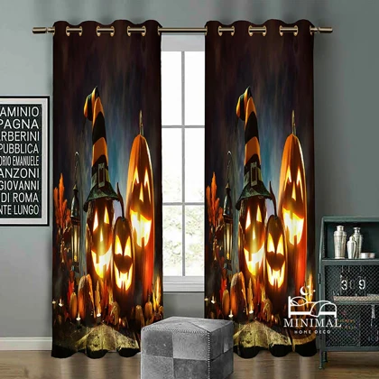 پرده کودک طرح هالووین مدل W5128