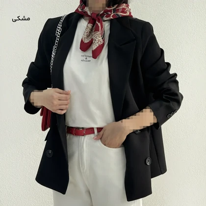 کت زنانه کرپ مازراتی یقه انگلیسی | آی بولک