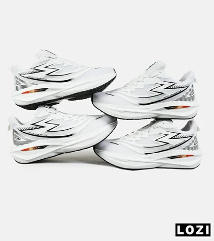 کفش کتانی مردانه و زنانه سفید مشکی GENERIC All Run مدل 7432