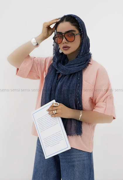 شومیز زنانه یقه هفت پاگن کد1006315