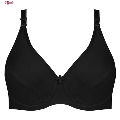 سوتین زنانه پانیذ مدل فنردار مشکی کد 22205