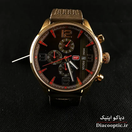 ساعت مچی اورجینال مردانه موتور ژاپن برند مینی فوکس سه موتور مدل Mf0010G.03 چرمی